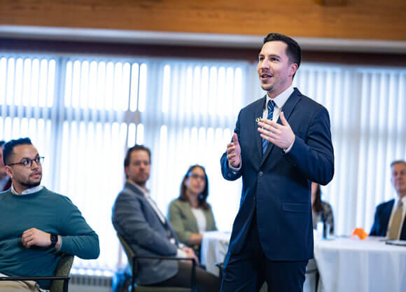 Tan Gurpinar at the Lifelong Learning Executive Education summit